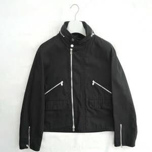 Hermes直営店購入 エルメス シングルライダースジャケット ブラック size50