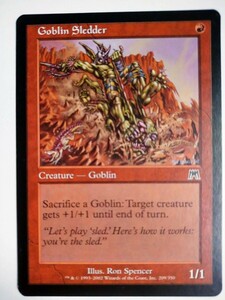 MTG　　マジック：ザ・ギャザリング　　　 英語版カード　１点　GOBLIN SLEDDER（ゴブリンそり乗り）