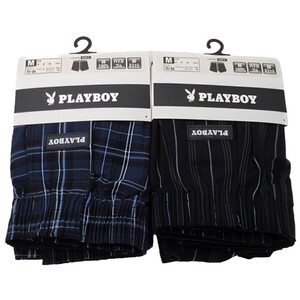 トランクス size M 2枚セット PLAYBOY 綿100% メンズ ウエスト76-84cm