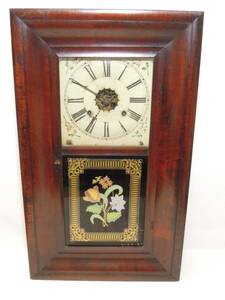 ウィリアム・ギルバート 機械式 アンティーク 錘式振子掛時計 BRASS CLOCKS WM. L. GILBERT & co., 重鎮式 19世紀 アメリカ 1119