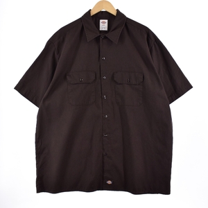 古着 ディッキーズ Dickies 半袖 ワークシャツ メンズXXXL /eaa337685 【SS2409_10%】