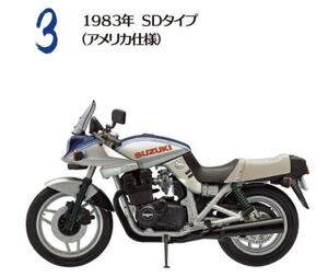 スズキ カタナ GSX1100S 1/24 #3 1983年 SDタイプ (アメリカ仕様) ヴィンテージバイクキットvol.10 エフトイズ