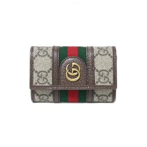 グッチ GUCCI キーケース 603732-96IWT-8745 ベージュ グリーン レッド GGスプリーム キャンバス