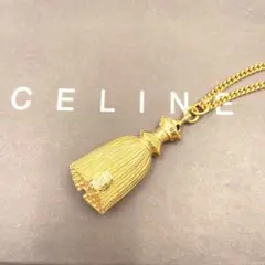 極美品✨CELINE ネックレス　ドレス　タッセル　92 ゴールド