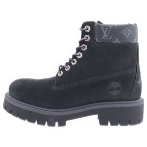 LOUIS VUITTON ルイヴィトン 24AW×Timberland 6INCH ANKLE BOOT ティンバーランド モノグラムアンクルブーツ ブラック