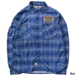 CLAY SMITH クレイスミス Lサイズ PRIDEメッシュシャツジャケット CSY-4003 Blue (2024年モデル)