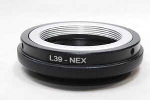 ★新品未使用品★L39 スクリューマウントレンズ ⇒NEX SONY ソニー NEXマウントアダプター L39-NEX SONY BK★