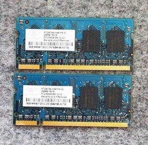 nanya PC2-5300S-555-12-C2 256MB 2枚　＃2