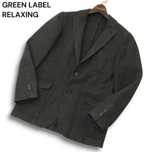 GREEN LABEL RELAXING ユナイテッドアローズ 秋冬★ グレンチェック テーラードジャケット Sz.44 メンズ 灰　A4T13351_C#N