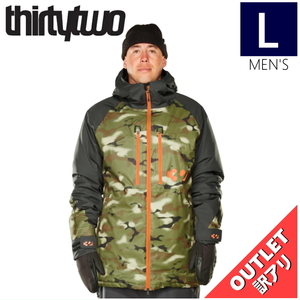 【OUTLET】 THIRTYTWO LASHED INSULATED JKT カラー:CAMO Lサイズ メンズ スノーボード スキー ウェア ジャケット アウトレット