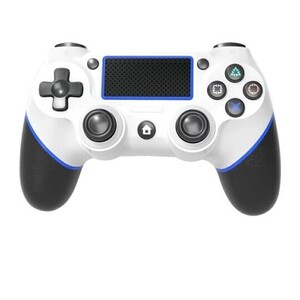 ☆大特価☆PS4コントローラー 新品 充電式 ジャイロセンサー コントローラー Bluetooth ワイヤレス ホワイト×ブルー