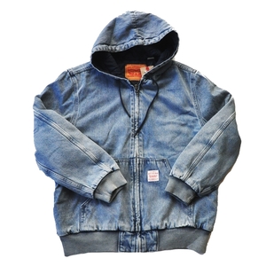 LEVI’S / リーバイス WASHED BLUE DENIM FULL ZIP HOODIE JACKET