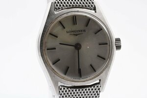 稼働品 ロンジン ラウンド 手巻き レディース 腕時計 LONGINES