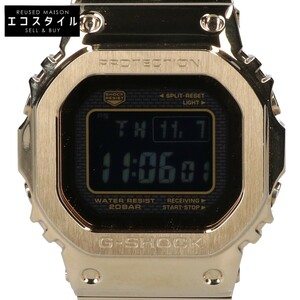 美品/ G-SHOCK ジーショック GMW-B5000GD-9JF フルメタル Bluetooth搭載 タフソーラー電波 腕時計 ゴールド メンズ