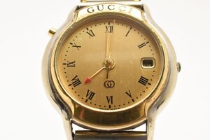 グッチ 8200M デイト ラウンド コンビ クォーツ メンズ 腕時計 GUCCI