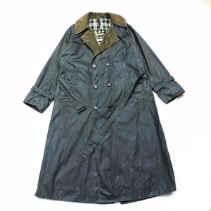 80s Barbour Trench Coat c36 バブアー　トレンチコート セージ　英国製