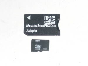 動作保証！メモリースティック PRO Duo 8GB microSDHC 8GB + 変換アダプター ①