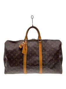 LOUIS VUITTON◆キーポル50_モノグラム・キャンバス_BRW/PVC/BRW