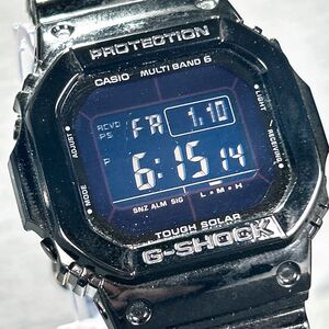 美品 CASIO カシオ G-SHOCK ジーショック マルチバンド6 GW-M5610BB-1JF 腕時計 デジタル 電波ソーラー タフソーラー 多機能 動作確認済み