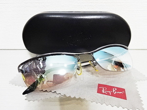 廃盤 希少 良品 RAYBAN RB3234 004/Z1 オリンピアン 青 Blue ブルー ハーフミラー グラディエント レイバン サングラス SHINJO 新庄剛志