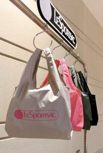 レスポートサック LeSportsac バッグ SHOPPER BAG ショッパー エコバッグ ベージュ×ピンク