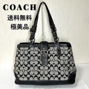 【極美品・送料無料】COACH コーチ ハンドバッグ シグネチャー 12643