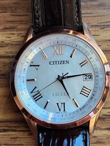 CB1112-07W CITIZEN EXCEED シチズン エクシード エコドライブ 電波時計 ペアモデル メンズ腕時計 