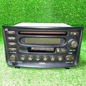 トヨタ　ファンカーゴ純正　CD　カセット　プレイヤー　86120-52090-C0　オーディオ　カーステ　現状品