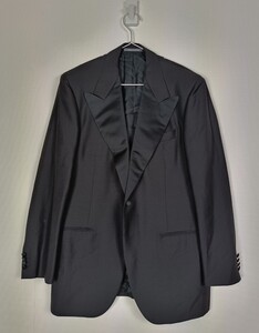 Sarvatore Ferragamo テーラードジャケット タキシード【サイズ50 XL相当】【タグ付】【ブラック】【1B】1円スタート