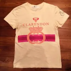 ClarendonクラレンドンTシャツMベージュ×ピンク/ジェシカシンプソン半袖