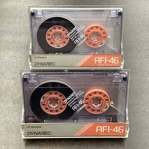 2008BT ビクター AFI 46分 ノーマル 2本 カセットテープ/Two Victor AFI 46 Type I Normal Position Audio Cassette