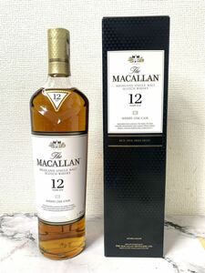 ★未開栓★MACALLAN/マッカラン 12年 シングルモルト スコッチウイスキー シェリーオークカスク 700ml 40% A