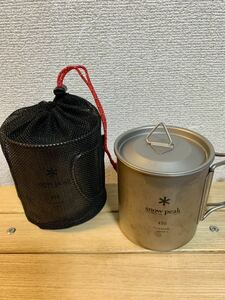 チタン の蓋と袋(赤紐) スノーピーク 450mlの チタンシングルマグ にピッタリの蓋