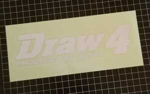 Owner Cultiva Draw4　Sticker オーナー　カルティバ　ドロー4 シルバー　カッティングステッカー　転写シール　文字がのこります　銀色