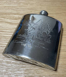 スキットル 40Z FINE BRITISH PEWTER SHEFFIELD ENGLAND ビンテージユーズド