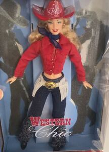 希少　ほぼ未使用　バービー人形　COLLECTOR EDITION Western Chic 着せ替え人形　バービー　Barbie 海外人形　 当時物