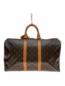 LOUIS VUITTON◆キーポル45_モノグラム・キャンバス_BRW/PVC/BRW/モノグラム