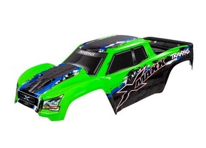 TRAXXAS#トラクサス.com X-Maxx 車種別適合MODEL# 77086-4 ペイント ボディ シェル フレーム付き MODEL# 7811G 緑