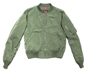 未使用に近い Alpha Industries/アルファ/L2タイプ/フライトジャケット/グリーン/L/TA7095-019/エドウィン発売/ミリタリー/アウター