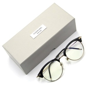 THOM BROWNE トムブラウン メガネフレーム TB-706-A-BLK-GLD-50 ブロウ ボストン 日本製 ブラック/ゴールド 61000827