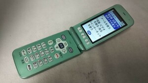 D4967 docomo SIMフリー らくらくホン F-02J FUJITSU 4Gガラホ 簡易確認＆簡易清掃＆初期化OK 判定○ WebにてSIMロック解除手続受付済み