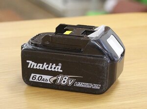 1000円スタート!! makita マキタ 純正 リチウムイオン バッテリー BL1860B 雪マーク 残容量表示 18V 6.0Ah 2059960