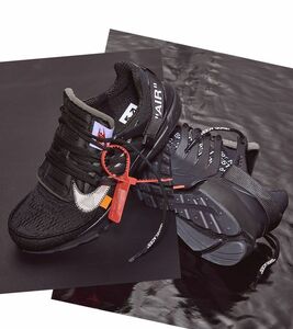 国内正規 26 OFF-WHITE x NIKE The 10 AIR PRESTO BLACK US8 ナイキ x オフホワイト エア プレスト 黒