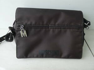 ★MOSCHINO モスキーノ ショルダーバッグ ナイロン ブラウン系　　 M03712