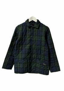 ラベンハム LAVENHAM キルティングジャケット チェック 36 グリーン 中綿 アウター レディース