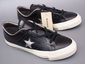 デッド!! US 9 / 27,5cm 新品!! 希少カラー!! 日本製 converse ONE STAR J 黒ｘ銀 ワンスター made in japan 