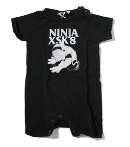 NINJA X (ニンジャエックス) 中古【古着】ロンパース 赤ちゃん ベビー 新生児 Original SK8 Monster Black (80サイズ)