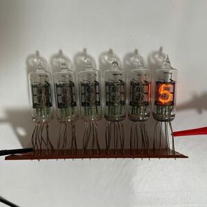 日本製ニキシー管 日立 CD71 6個 ダイナミック点灯基板付き ① nixie tube