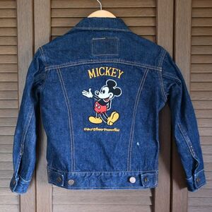 【レア】70s BIG JOHN ジージャン WALT DISNEY PRODUCTIONS ビンテージ MICKEY MOUSE 刺 ビッグジョン Gジャン