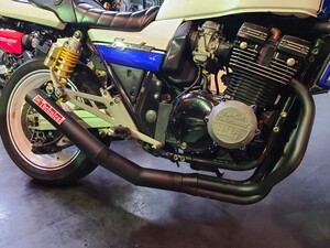 受注生産 TSH オリジナル GSX400インパルス GK79A ショート管 ブラック 黒 マフラー スズキ 集合管 ヨシムラ モリワキ BEET